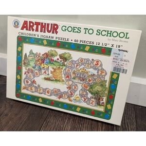 NEW Arthur Goes to School Unopened Puzzle Box 60 Pieces